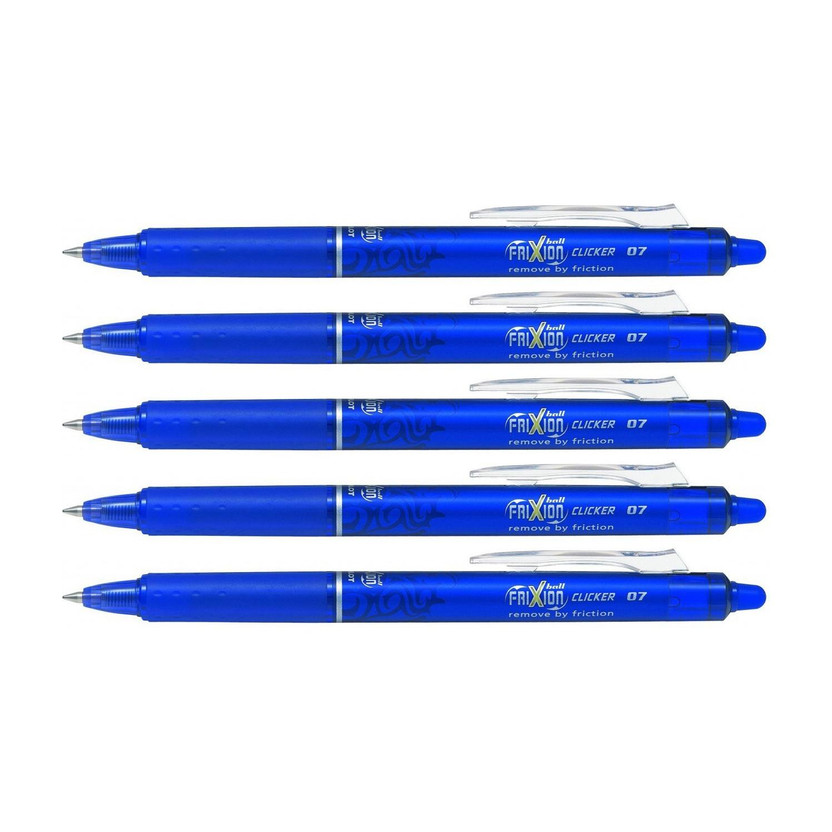 PILOT Frixion Roller Ball Pen(Pack of 5, Ink Color - Blue)