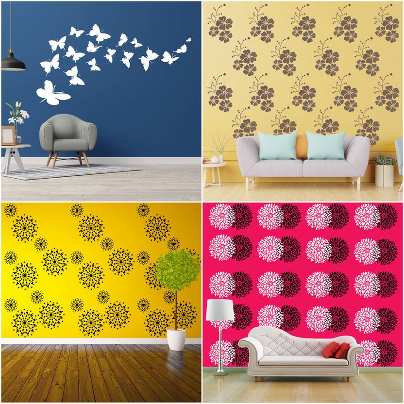 ARandNJ Painting Wall Stencils (Size 16 X 24 Inch) PATTERN