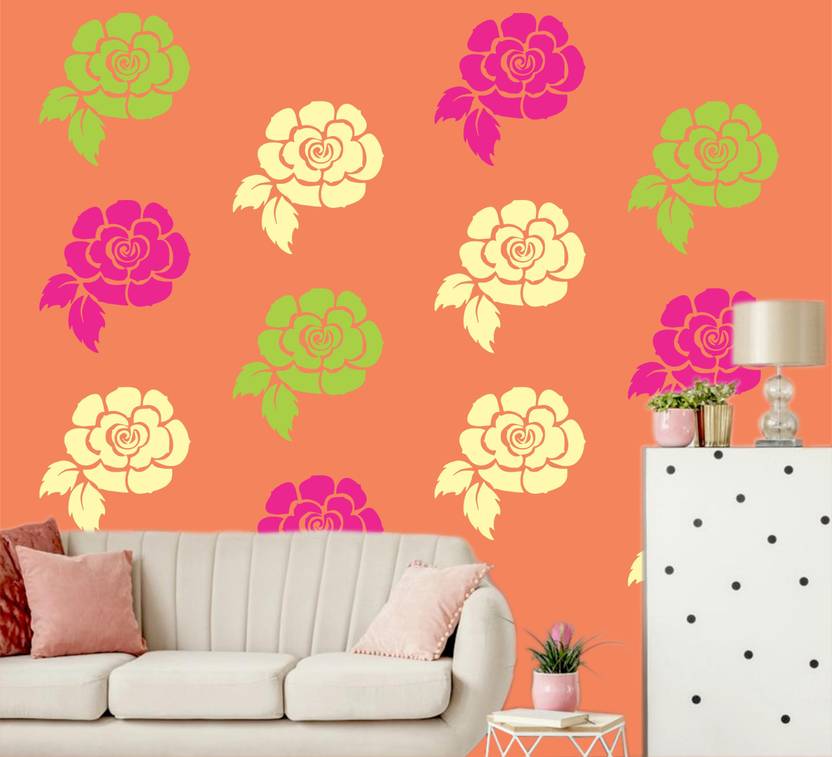 Revice Wall art Stencil Painting for Home (size 16x24 inches) DIY Wall