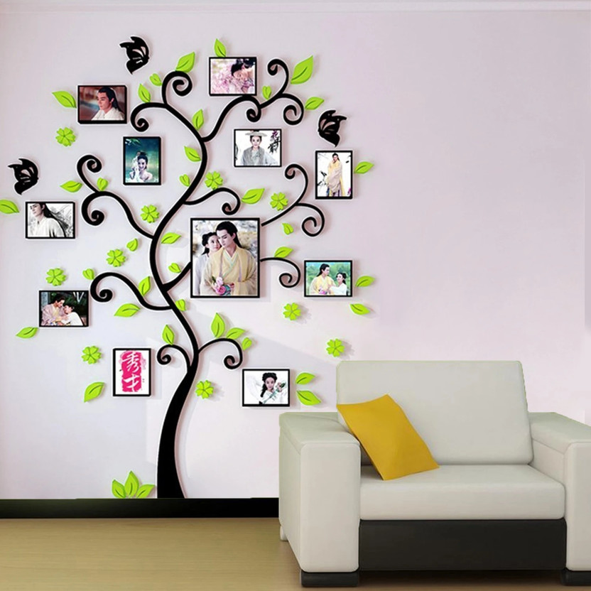 Kayra Decor Large Full Size Family Tree Wall Design Stencils For Wall Painting And Home Wall Decoration Suitable For Room Decor And Craft ( 52" x 70" Inch ) ( KHSNT412 ) KHSNT412 Wall Stencil Stencil(Pack of 1, Transparent)