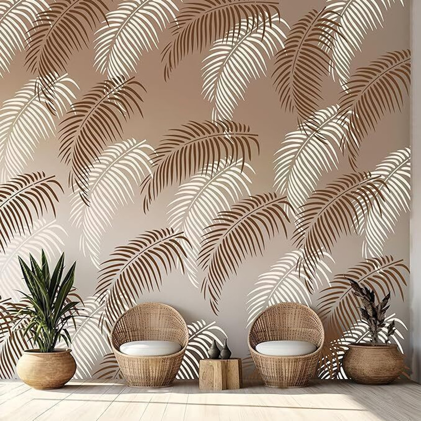 Kayra Decor wall painting stencil design sheet KHS515 Calyptra Hedge Floral Design Wall art 16*24 Leaf Stencil(Pack of 1, Painting Home Decor)