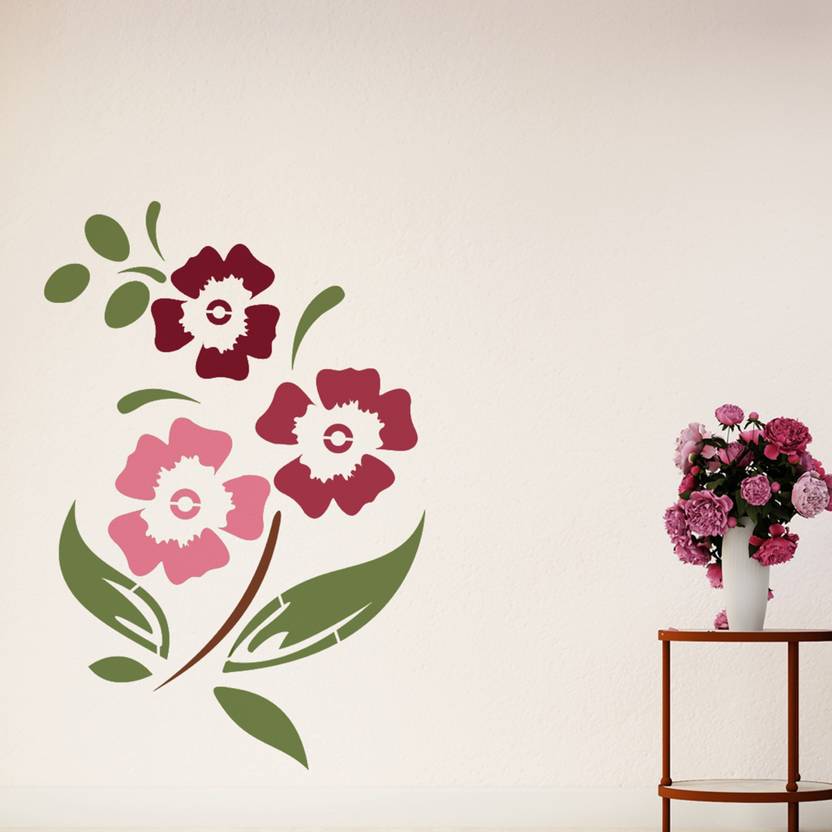 NewCrafts Wall Design Stencils for Wall Painting for Home Suitable for
