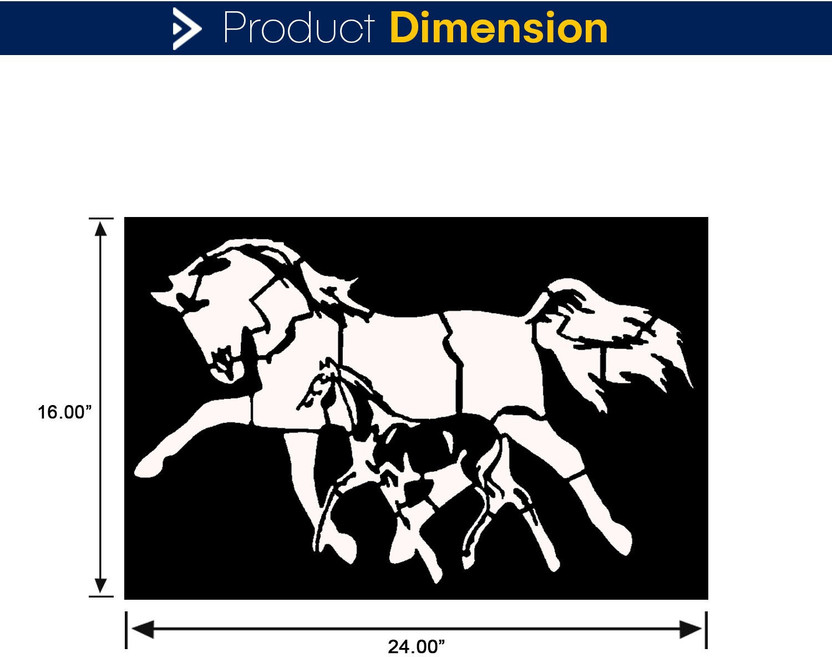 JAZZIKA Wall Stencils Pack of 1 (Size:- 16X24 Inch) Pattern Theme- Horses in Race Course Design Theme DIY Reusable Painting Suitable For Bedroom, Living Room, Office & Kids Room Decoration Home Wall Arts Stencil(Pack of 1, "Note- Jāzzikā Creations Created this Listing")