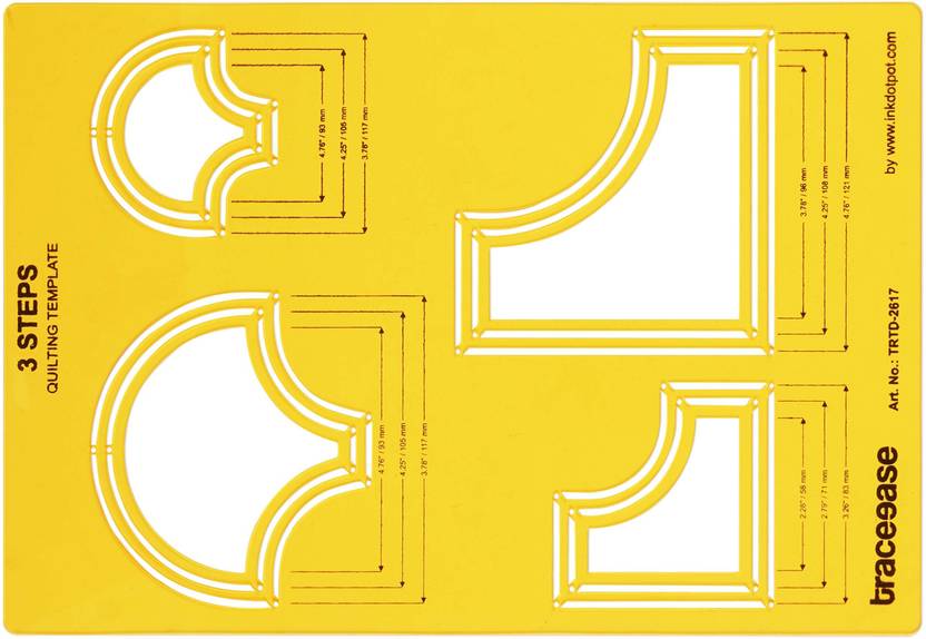 Traceease Traceease 2 Shapes Quilting Template Stencils DIY Quilt