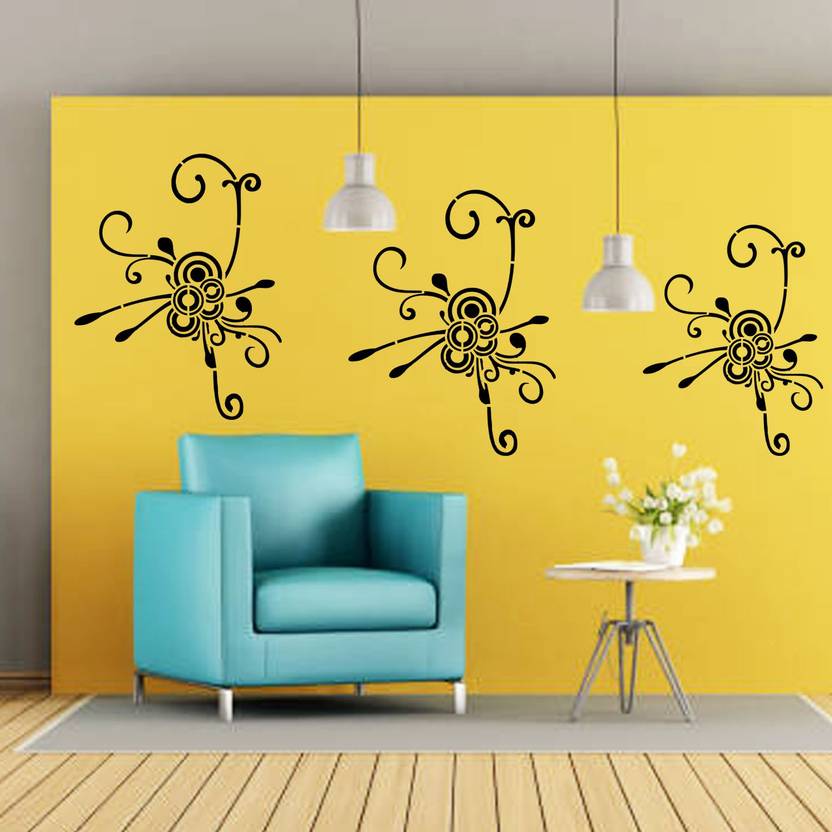 ARandNJ Painting Wall Stencils (Size 16 X 24 Inch) PATTERN Tendril