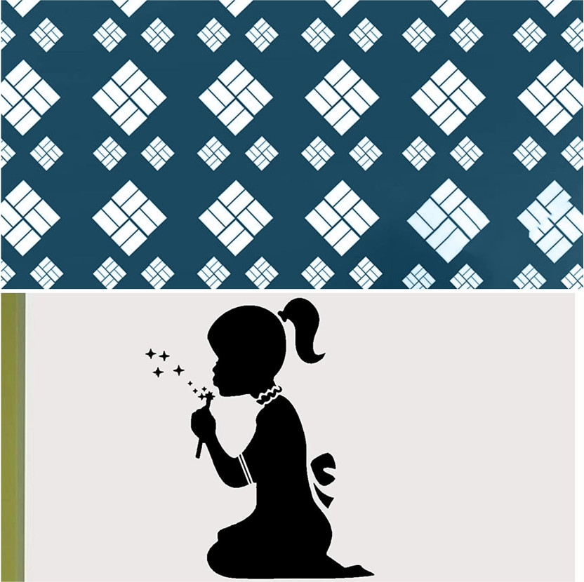 Kayra Decor Combo Modern and Girl Wall Design Stencils for Wall Painting for Home Wall Decoration Suitable for Room Decor, Ceiling, Craft and Floors (16 inch x 24 inch)( KHS230_KHS279 ) KHS230_KHS279 Combo Premium Quality Reusable Beautiful (Size:- 16 X 24 Inches) for Home Decoration Wall Stencils S
