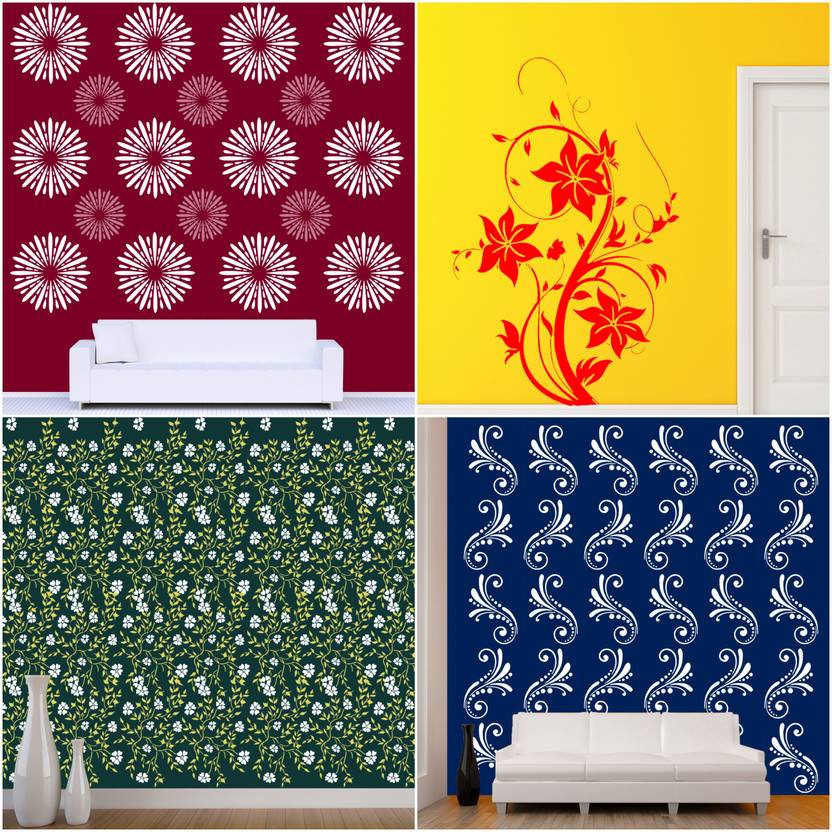 ARandNJ Painting Wall Stencils (Size 16 X 24 Inch) PATTERN "Ancient