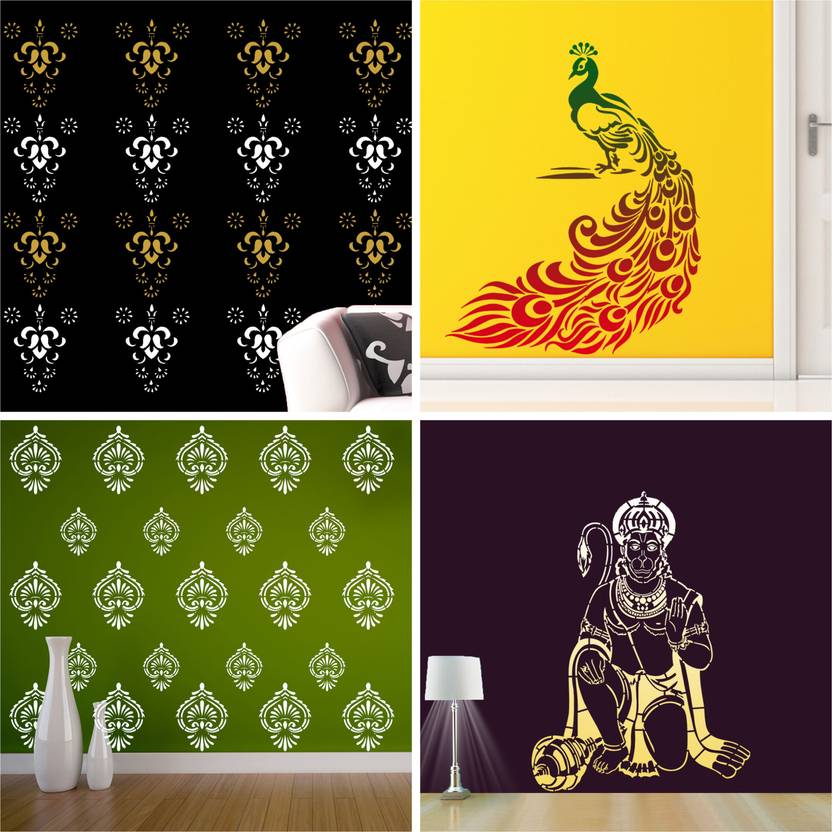 ARandNJ Painting Wall Stencils (Size 16 X 24 Inch) PATTERN