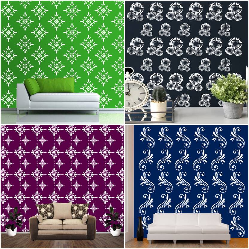 ARandNJ Painting Wall Stencils (Size 16 X 24 Inch) PATTERN