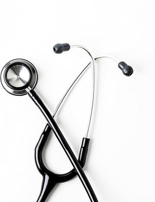 Fidelis Healthcare Deluxe for medical students and doctors Acoustic Stethoscope Stethoscope(Black)
