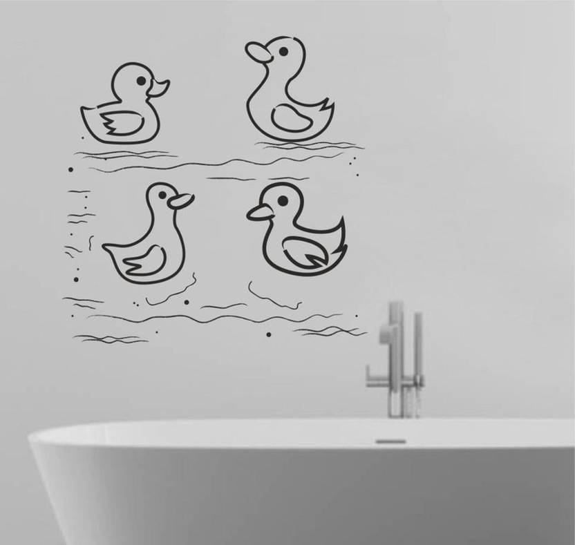 JNM ENTERPRISES Bathroom PVC Vinyl Wall Sticker (Wall Shelf , ideal