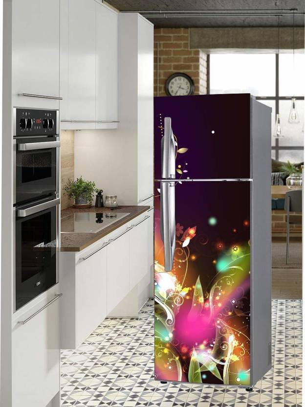 Extra Large Double Door Fridge Sticker Peel & Stick, Removable, Easy to Apply Sticker Price in