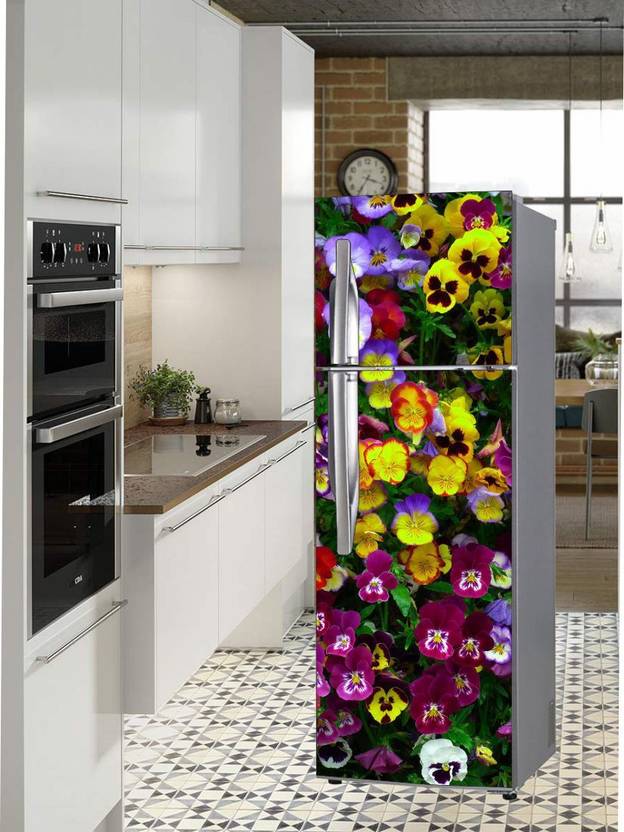 Extra Large Double Door Fridge Sticker Peel & Stick, Removable, Easy to