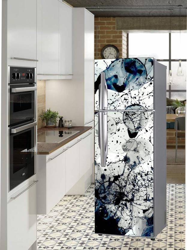 Extra Large Double Door Fridge Sticker Peel & Stick, Removable, Easy to