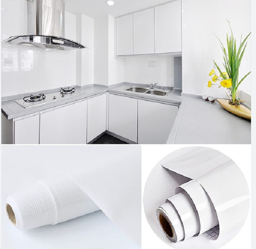 SIA VENDORS 121.92 cm Self Adhesive Waterproof Oil Proof Sticker Furniture Renovation Stickers Kitchen Removable Sticker(Pack of 1)