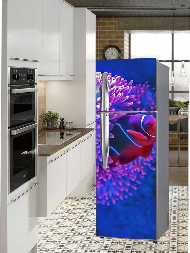 Extra Large Double Door Fridge Sticker Peel & Stick, Removable, Easy to