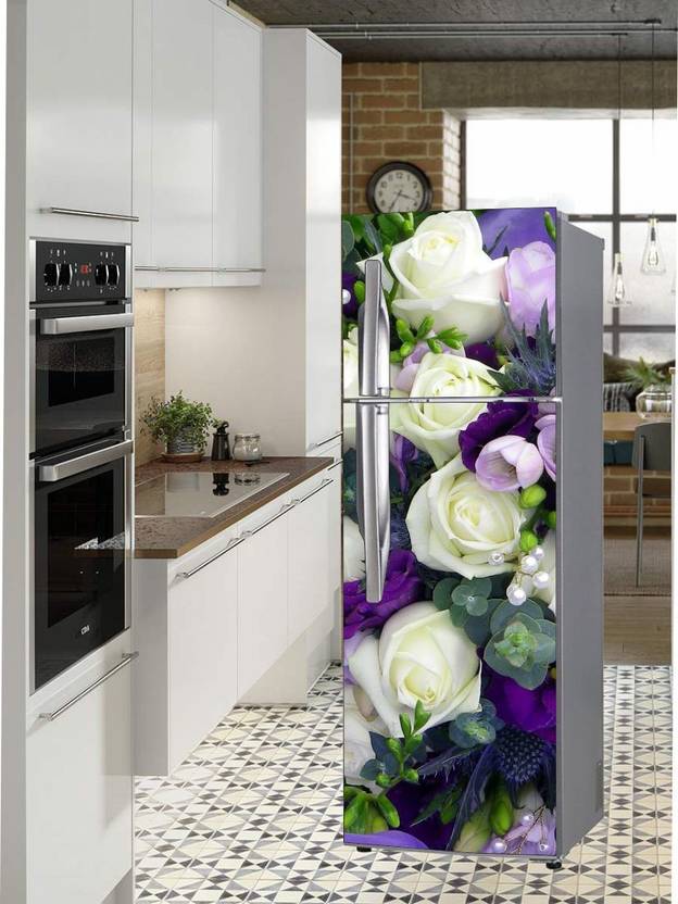 Extra Large Double Door Fridge Sticker Peel & Stick, Removable, Easy to