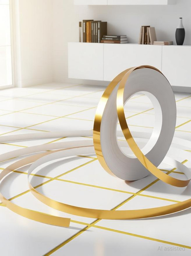 QuityShop 1 cm Tile Gap Sealing Tape (1CM x 50M) Tiles Sticker Waterproof Tiles Decoration Tape Self Adhesive Sticker(Pack of 1)