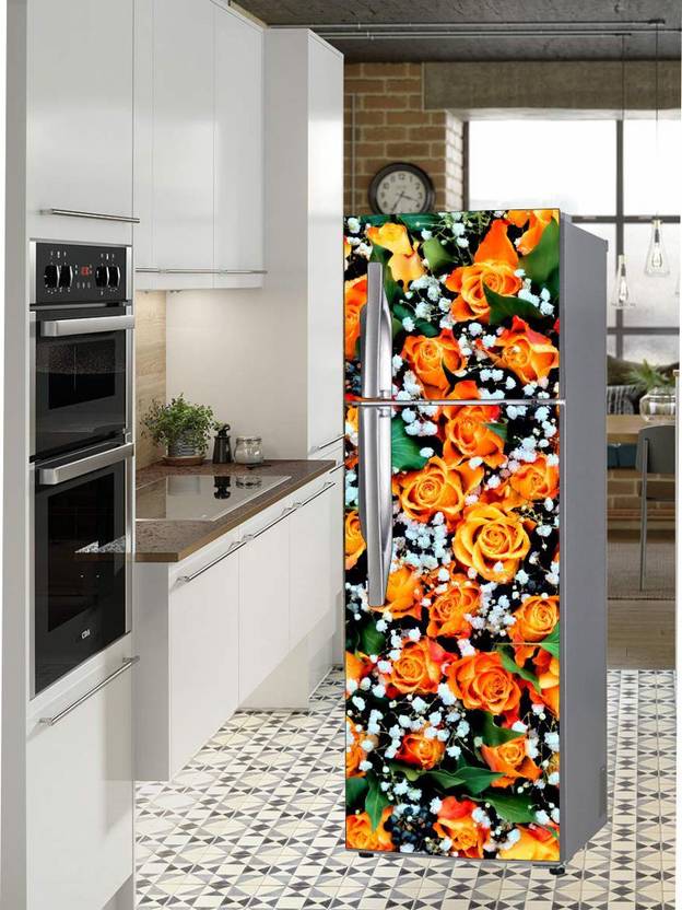 Extra Large Double Door Fridge Sticker Peel & Stick, Removable, Easy to