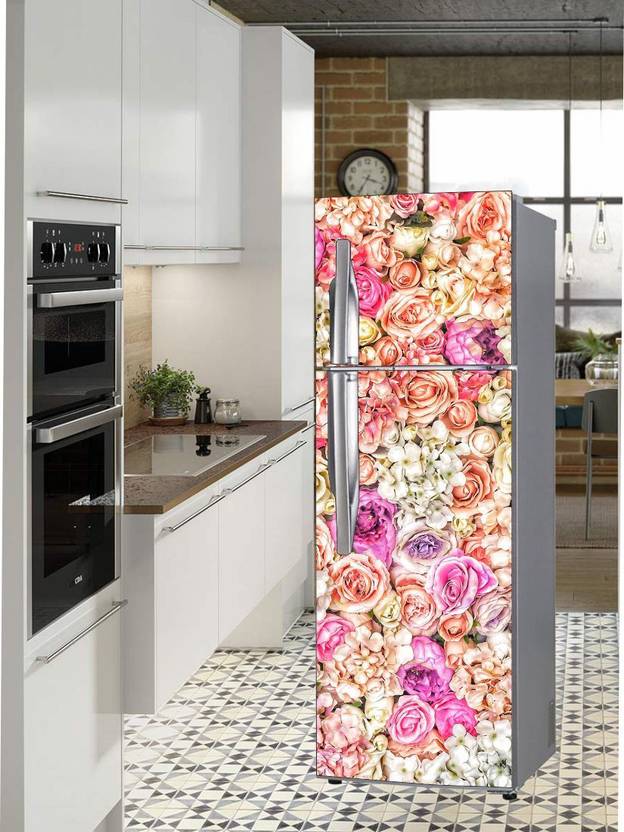 Extra Large Double Door Fridge Sticker Peel & Stick, Removable, Easy to