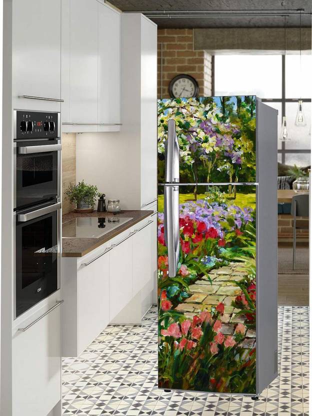 Extra Large Double Door Fridge Sticker Peel & Stick, Removable, Easy to