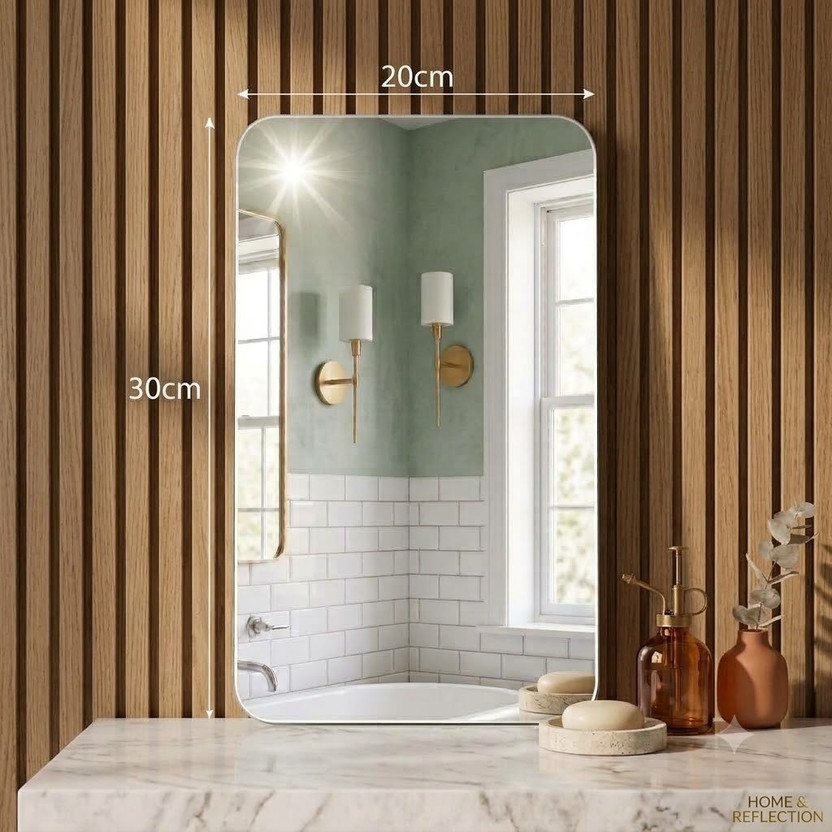 ML ML ENTERPRISE 30 inch 20x30 CM Mirror Stickers Self Adhesive Wall Mirror for Home Decor Double-sided Sticker(Pack of 1) - Flipkart Deal