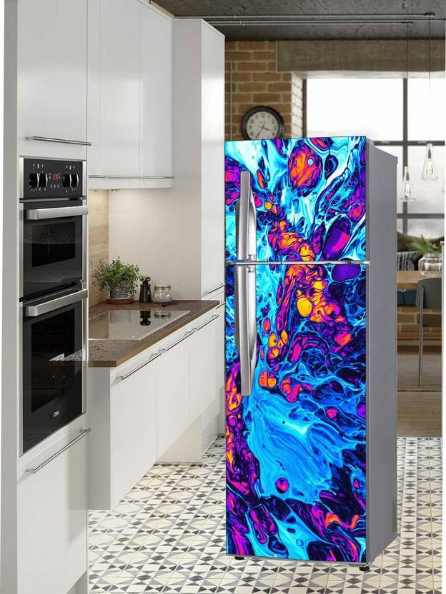 Extra Large Double Door Fridge Sticker Peel & Stick, Removable, Easy to