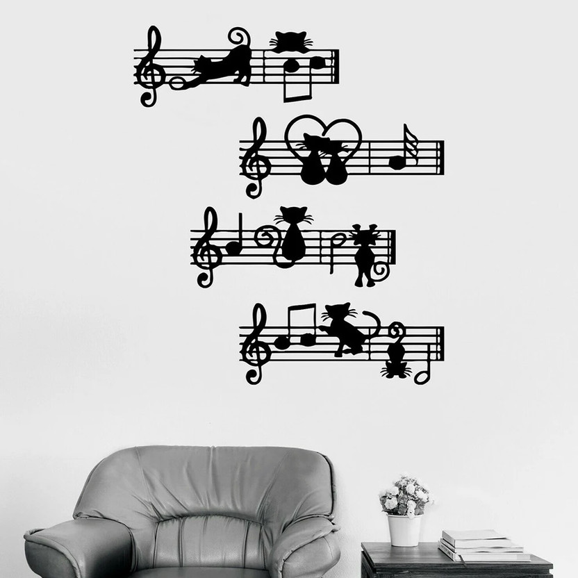 Xskin 42 cm Sheet Music Self Adhesive Sticker(Pack of 1)