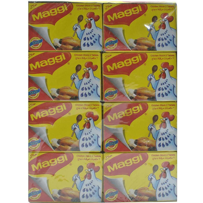 NESTLE Maggi Chicken Stock ( Halal & Imported ) 24 Cubes 480 ml Chicken Chicken Stock(Pack of 1)