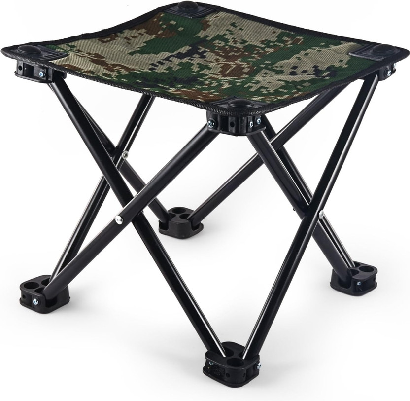 90 Degree Camp Stool Folding Outdoor Camping Foldable Stool Chair for Fishing Picnic Stool Outdoor & Cafeteria Stool(Multicolor, Pre-assembled)