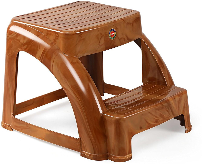 Cello Cello Strong & Durable Steppy Stool |100% PolyPropylene|Living,Bed Room,Kitchen, Kitchen Stool(Brown, Pre-assembled) - Flipkart Deal