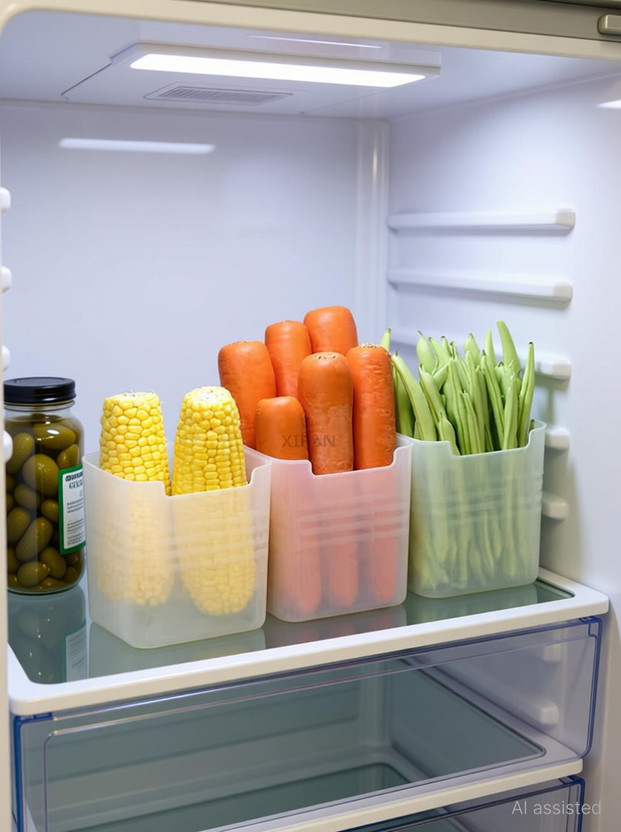Shoperd Shoperd Plastic fridge storage Space saving Refrigerator Side Door Organizer,Food Fresh Box Storage Basket(Pack of 3) - Flipkart Deal