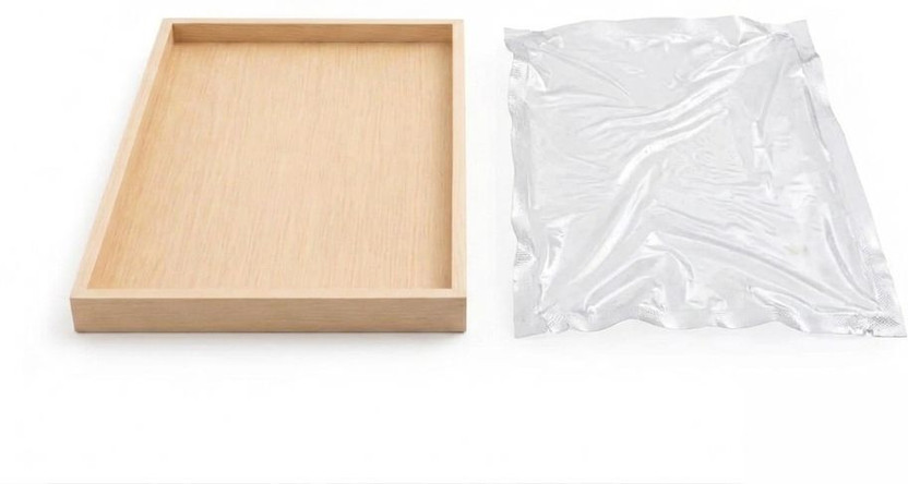 move2wood move2wood Premium Wooden Saree Packing Tray with Heat Shrink Sleeve (18x12x1 Inch) Storage Box(Beige) - Flipkart Deal
