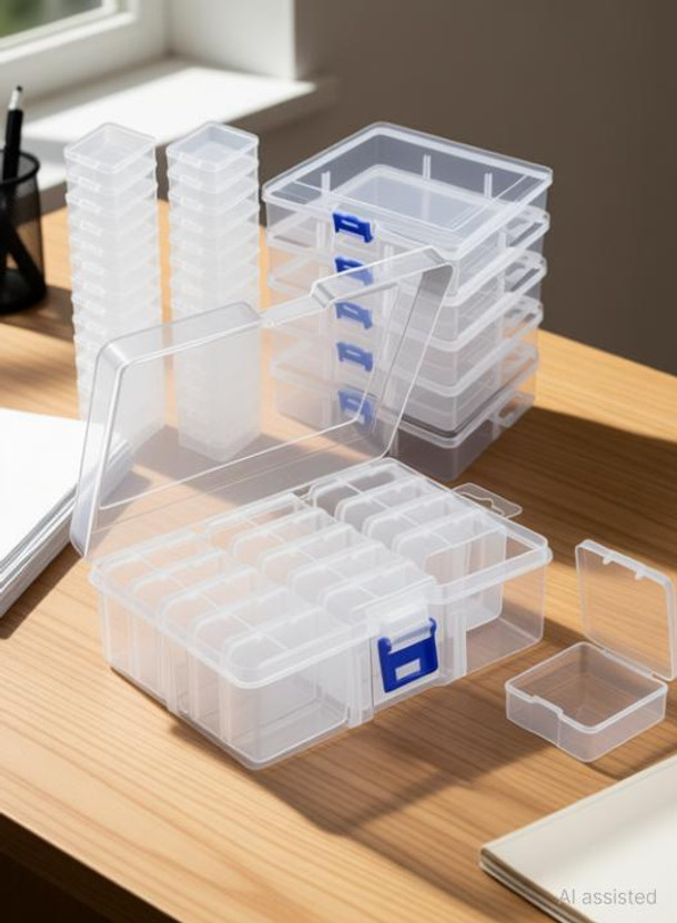 saloni marts SM-14Grid-Organizer Storage Box(White)