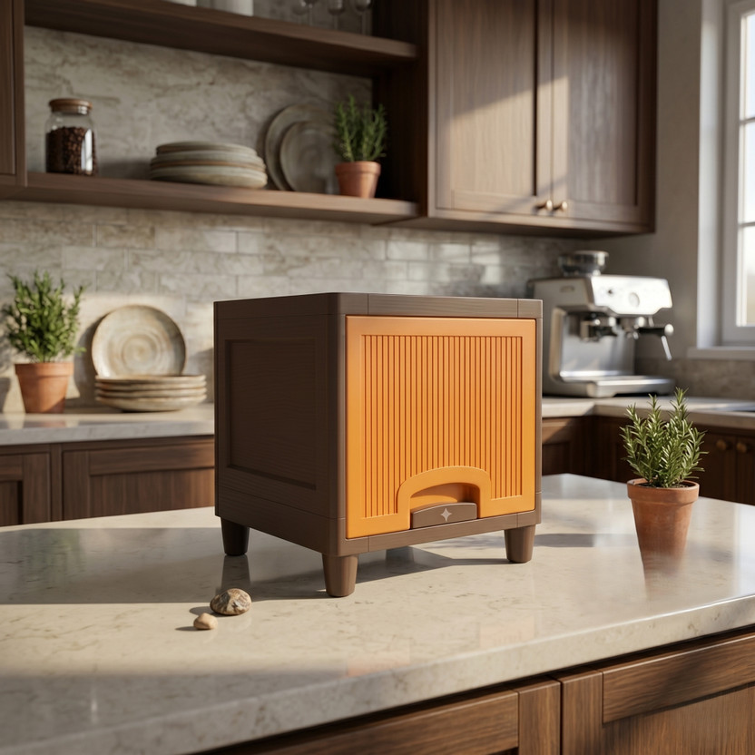 MAXTID 5 Layer Pink Plastic Free Standing Storage Cabinet Storage Box(Pink)