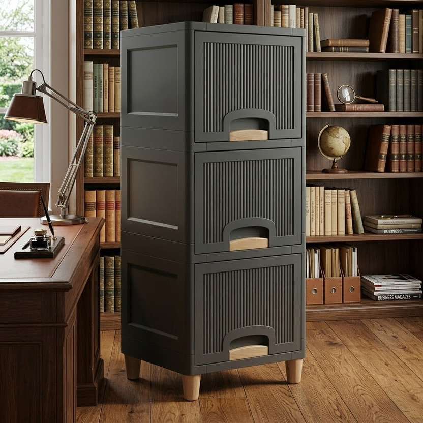 MAXTID 5 Layer Pink Durable Storage Box for Home and Living Room Organization Storage Box(Pink)