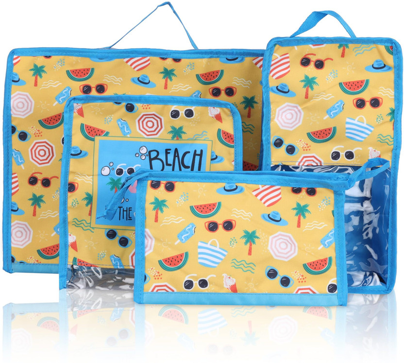 Echo Echo Boomers Beach Vibes Set Red/Sky Packing Cubes with Beach Print Storage Box(Multicolor) - Flipkart Deal