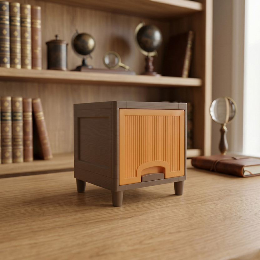 MAXTID 5 Layer Blue Plastic Wardrobe Organizer for Home Storage Box(Blue)