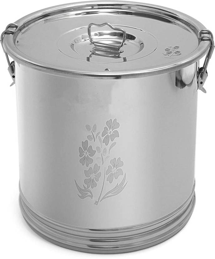 zomba-steel-atta-drum-container-stainless-steel-storage-box-drum-15-kg