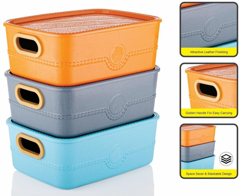 YIELDSALES Cosmetic & Make-up Organizers(Multicolor, Plastic)