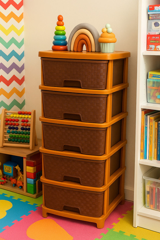 MAXTID Cosmetic & Make-up Organizers(Brown, Plastic)