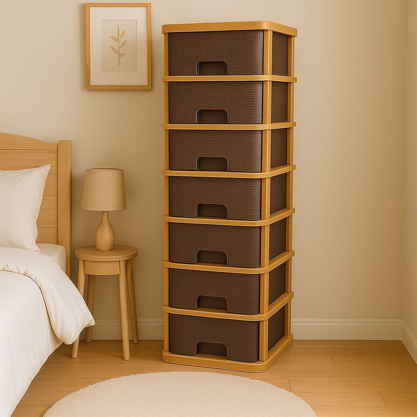 MAXTID Cosmetic & Make-up Organizers(Brown, Plastic)