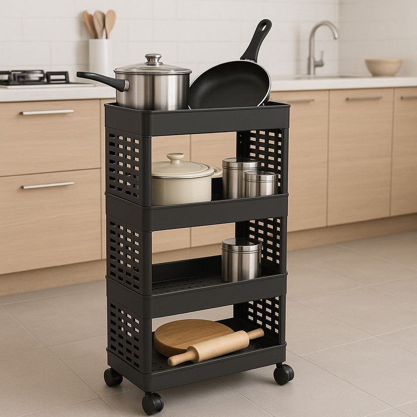 MAXTID MAXTID Shelf Organizers(Black, Plastic) - Flipkart Deal