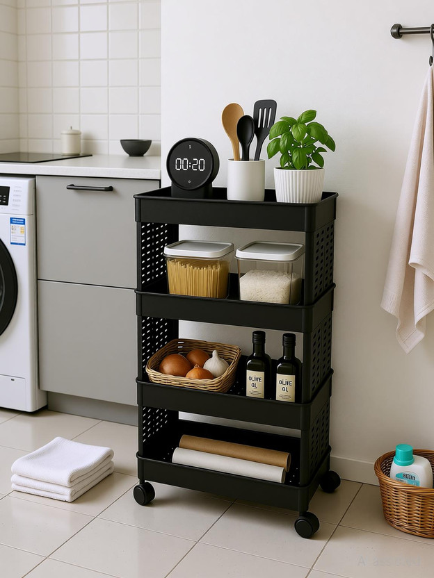 MAXTID MAXTID Shelf Organizers(Black, Plastic) - Flipkart Deal