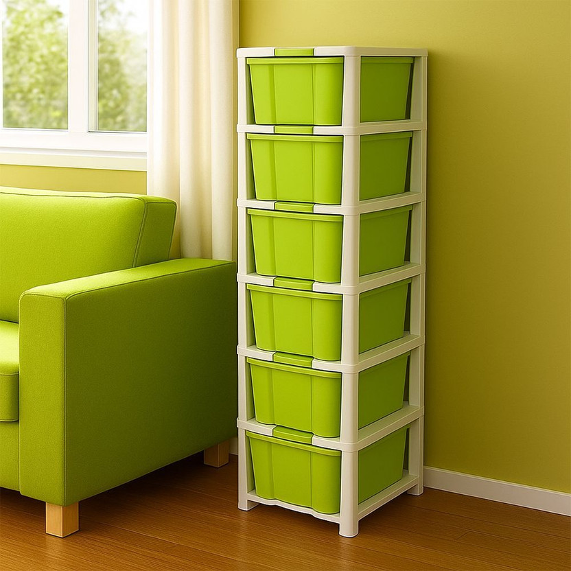 MAXTID Cosmetic & Make-up Organizers(Green, Plastic)