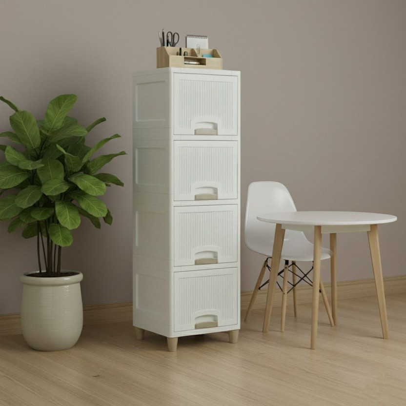 MAXTID Cosmetic & Make-up Organizers(Beige, Plastic)