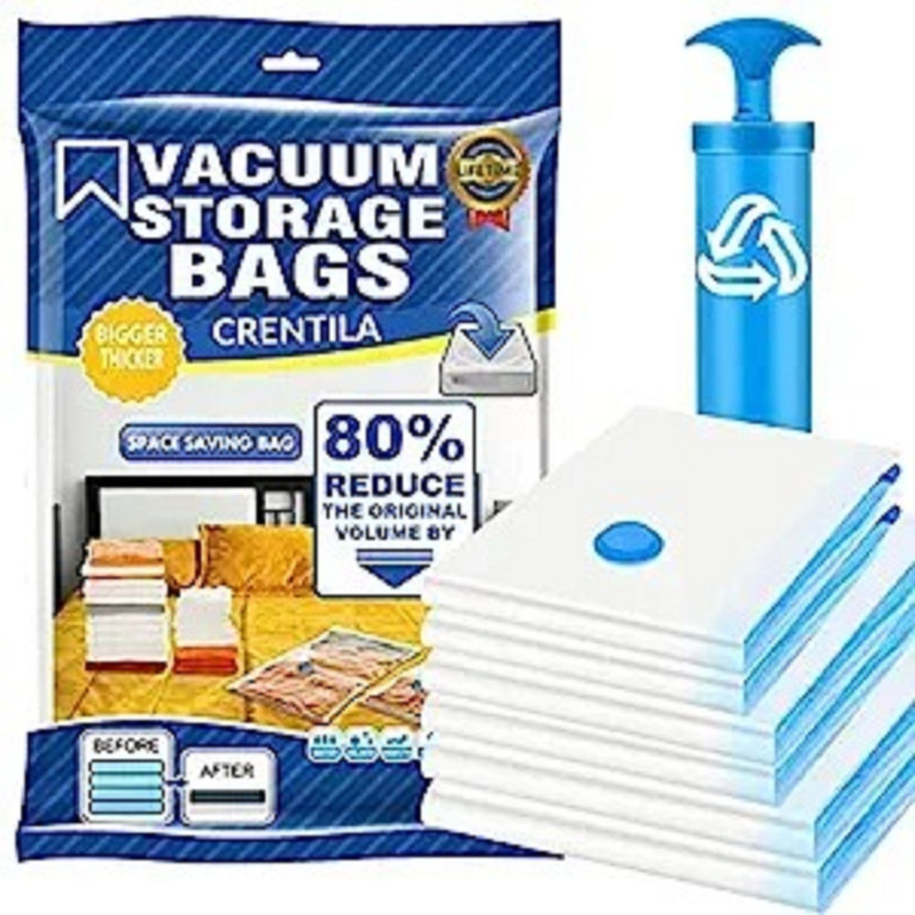 ALFONSIYAZ Vacuum Packing Bags Space Saver Travel Storage Bag,Vacuum Storage Bags SA - 19 High Volume Storage Vacuum Bags, Travel Storage Vacuum Bags(Pack of 5)