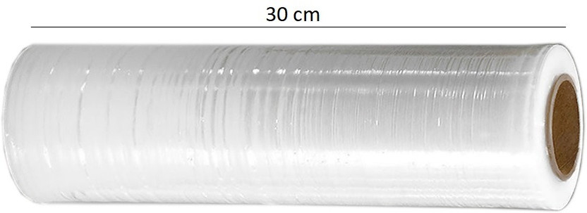 Dhimahi 30 cm 328 ft Stretch Wrap Roll For Packing Wrapping Roll / Wrapping Film / Packaging Film(55 mil)