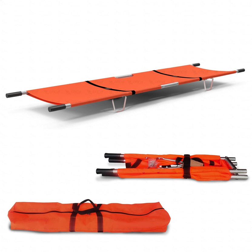 OTICA Two Fold Stretcher For Medical Use Portable Waterproof Stretcher For Patient Stretcher(Foldable)