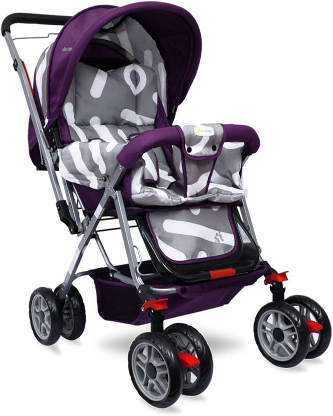 1st Step Yoyo Baby With 5 Point Safety Harness And Reversible HandleBar Stroller(3, Purple)